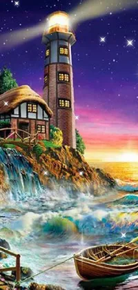 Sky Water Lighthouse Live Wallpaper
