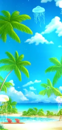 Sky Water Plant Live Wallpaper