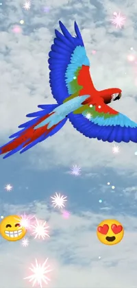 Experience the thrill of magnificent bird's flight with this stunning Live Wallpaper