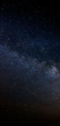 This stunning live wallpaper showcases a captivating night sky that's filled with an abundance of twinkling stars and a mesmerizing, minimalist design