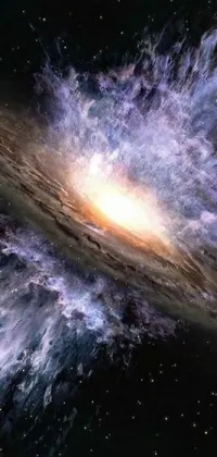 Spruce up your phone's background with our stunning galaxy live wallpaper featuring beautiful space art
