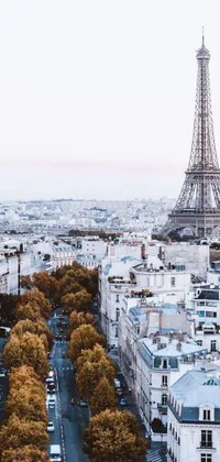 Experience the enchanting charm of Paris right from your phone screen with this phone live wallpaper