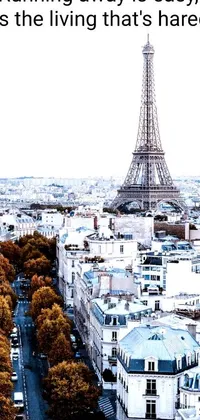 Experience the charm of Paris with our Eiffel Tower live wallpaper for phones