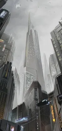 Looking for a live wallpaper that captures the essence of a futuristic city? Look no further than this stunning design, featuring an urban landscape filled with towering skyscrapers, stunning futurism, and breathtaking neon lights