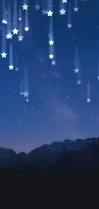 Bring the magic of the night sky to your phone with our Falling Stars live wallpaper