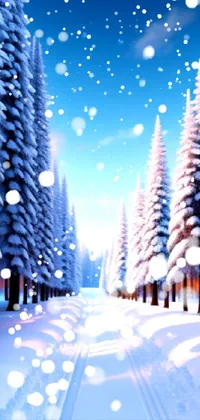 Sky World Snow Live Wallpaper