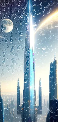 Skyscraper Atmosphere Daytime Live Wallpaper
