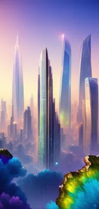 Skyscraper Building Atmosphere Live Wallpaper