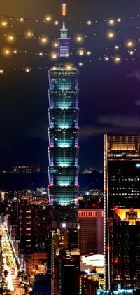 Skyscraper Building Light Live Wallpaper