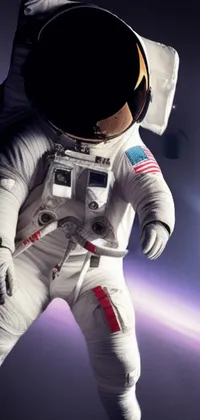 Sleeve Astronaut Gesture Live Wallpaper