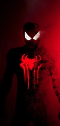 Add a touch of superhero awesomeness to your phone with this incredible live wallpaper! Featuring a close-up image of an iconic Spider-Man costume, this design is both minimalist and attention-grabbing
