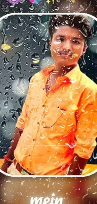 Sleeve Orange Happy Live Wallpaper