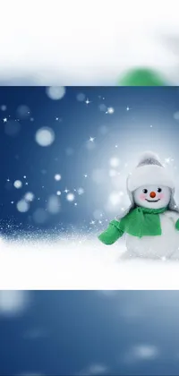 Sleeve Snowman Happy Live Wallpaper