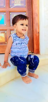 Smile Azure Baby & Toddler Clothing Live Wallpaper
