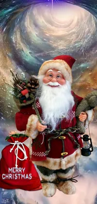 Smile Beard Santa Claus Live Wallpaper