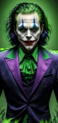 Smile Joker Purple Live Wallpaper