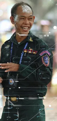 Smile Military Person Military Uniform Live Wallpaper