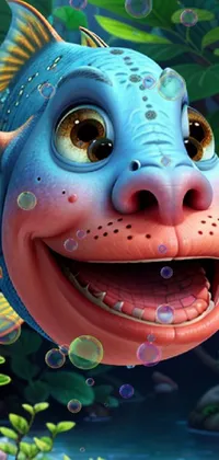 Funny Fish face 🤣 Live Wallpaper - free download