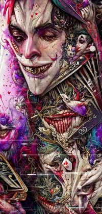 Smile Purple Art Live Wallpaper
