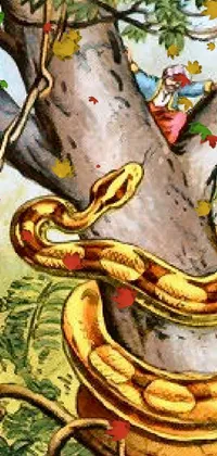 Snake Art Scaled Reptile Live Wallpaper