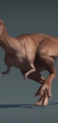 This cutting-edge phone live wallpaper features a stunning 3D animation of a velociraptor, a two-legged dinosaur known for its ferocity and agility