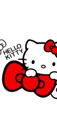 Add a touch of cuteness and pop art flair to your phone with this live wallpaper featuring a beloved cartoon character, Hello Kitty