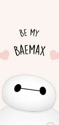 Get ready to add some cute and playful charm to your mobile device with this adorable cartoon phone live wallpaper! Featuring an endearing, round-faced character that captures the essence of Baymax, this wallpaper is perfect for those who love minimalistic designs with a touch of whimsy