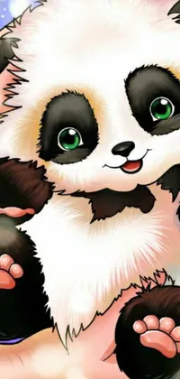 Looking for a dynamic phone wallpaper? Look no further than this furry-themed close-up design featuring a person holding a panda bear and a fox from League of Legends chibi