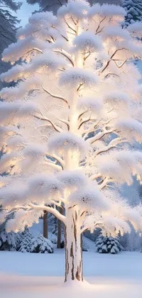 Snow Atmosphere Daytime Live Wallpaper