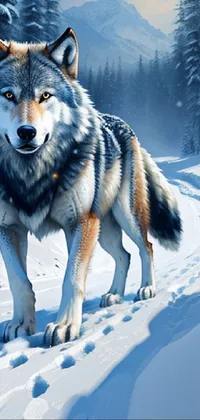 Snow Carnivore Wolf Live Wallpaper