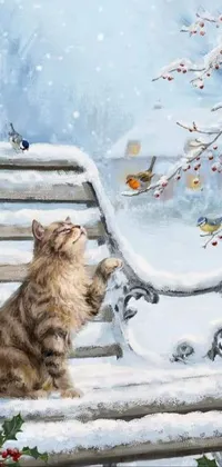 Snow Cat Felidae Live Wallpaper