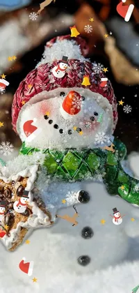 Snow Christmas Snowman Live Wallpaper