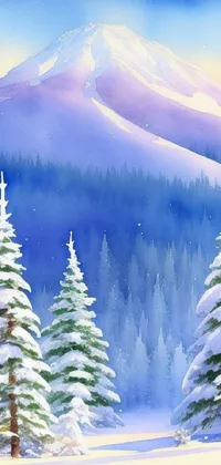 Snow Daytime Sky Live Wallpaper