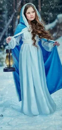 Snow Gown Freezing Live Wallpaper