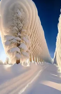 Snow Natural Environment Sky Live Wallpaper