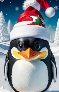 Snow Penguin Bird Live Wallpaper