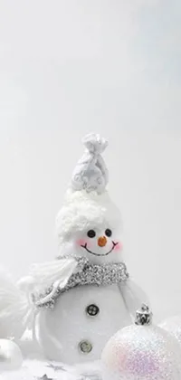 Snow Snowman Toy Live Wallpaper