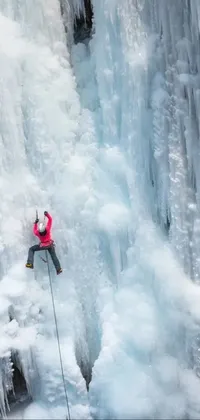 Snow Waterfall Freezing Live Wallpaper