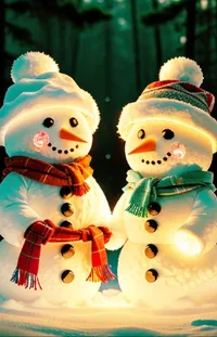 Snowman Christmas Ornament Window Live Wallpaper