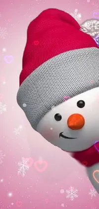Snowman Hat Costume Hat Live Wallpaper