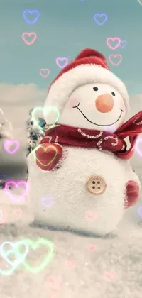 Snowman Smile Happy Live Wallpaper