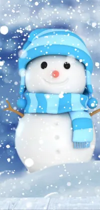 Snow cute man Live Wallpaper