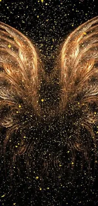 Space Fireworks Gold Live Wallpaper