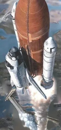 Spaceplane Space Shuttle Rocket Live Wallpaper - download