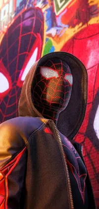 Spider-man Art Magenta Live Wallpaper