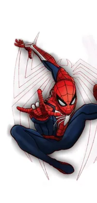 Spider-man Cartoon Gesture Live Wallpaper