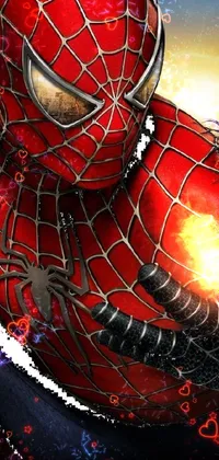 Spider-man Cartoon Shield Live Wallpaper