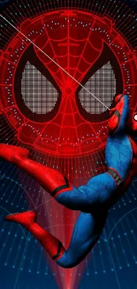 Spider-man Headgear Red Live Wallpaper