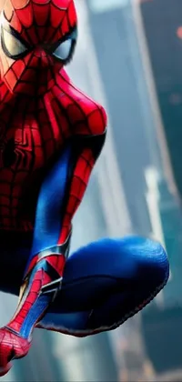 Spider-man Muscle Blue Live Wallpaper