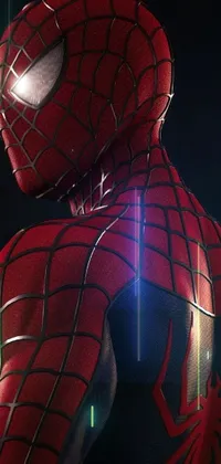 Spider-man Organism Red Live Wallpaper